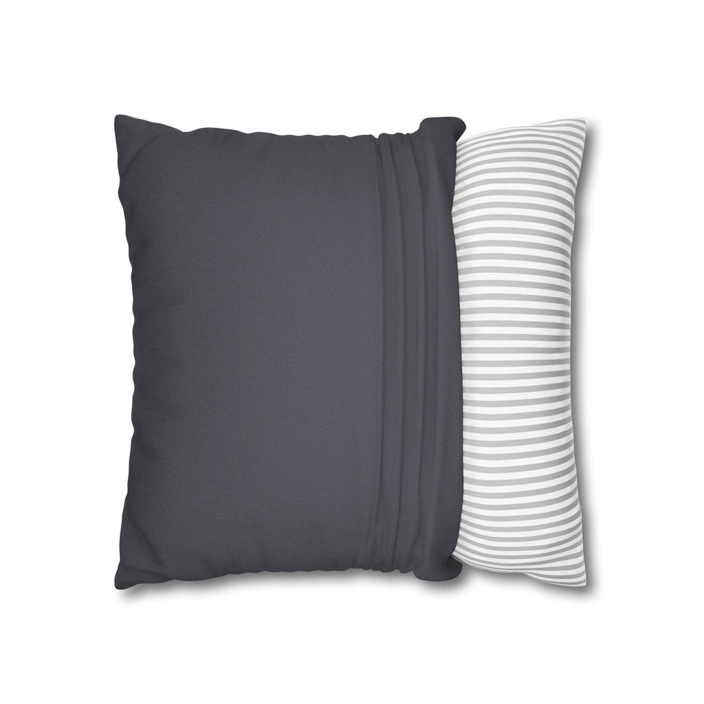 Cushion Cover, Throw pillow Case for Couch (Single Piece) : Floral Charcoal Black - SnugLiving