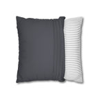 Cushion Cover, Throw pillow Case for Couch (Single Piece) : Floral Charcoal Black - SnugLiving
