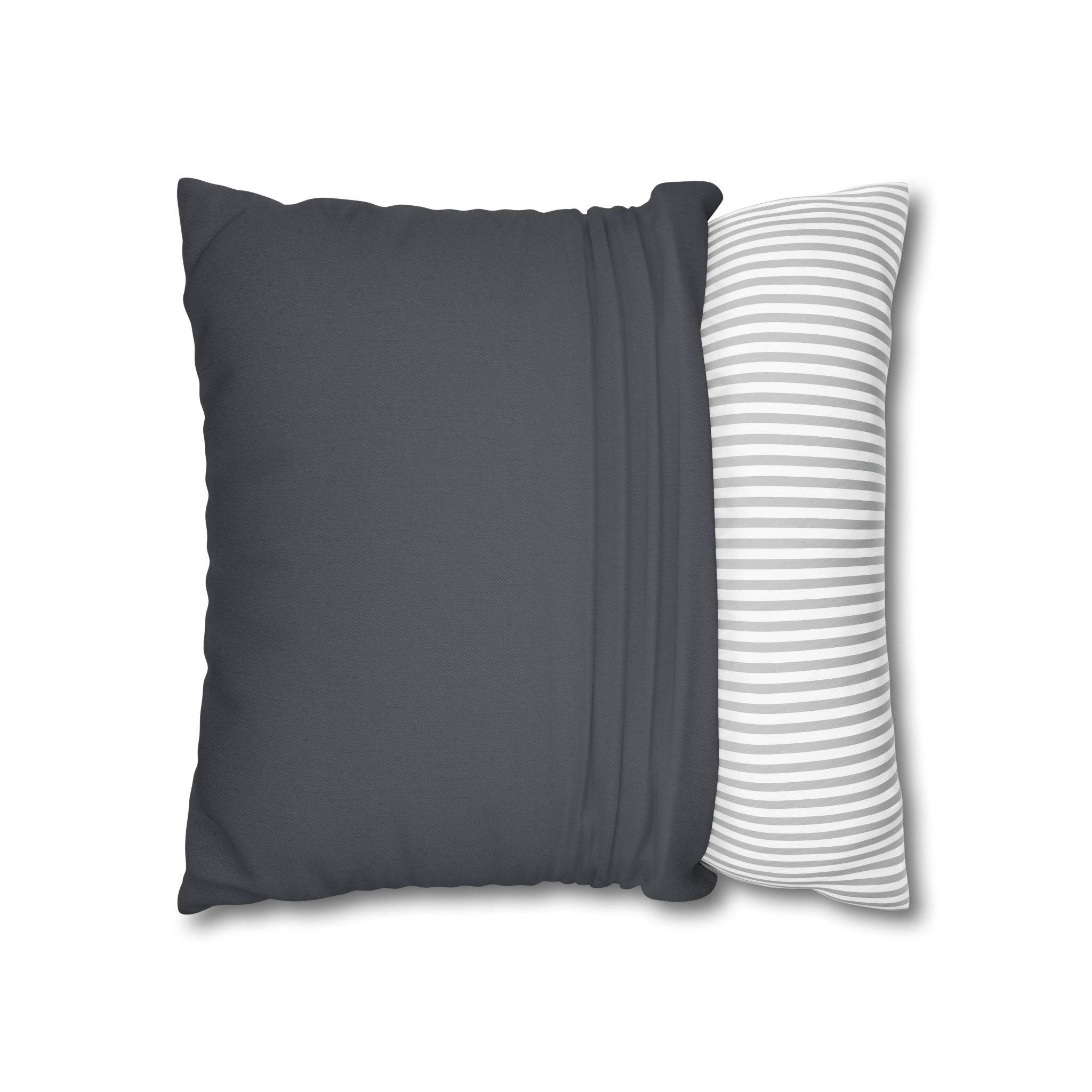 Cushion Cover, Throw pillow Case for Couch (Single Piece) : Floral Charcoal Black - SnugLiving