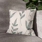 Cushion Cover, Throw pillow Case for Couch (Single Piece) : Grey Azure - SnugLiving