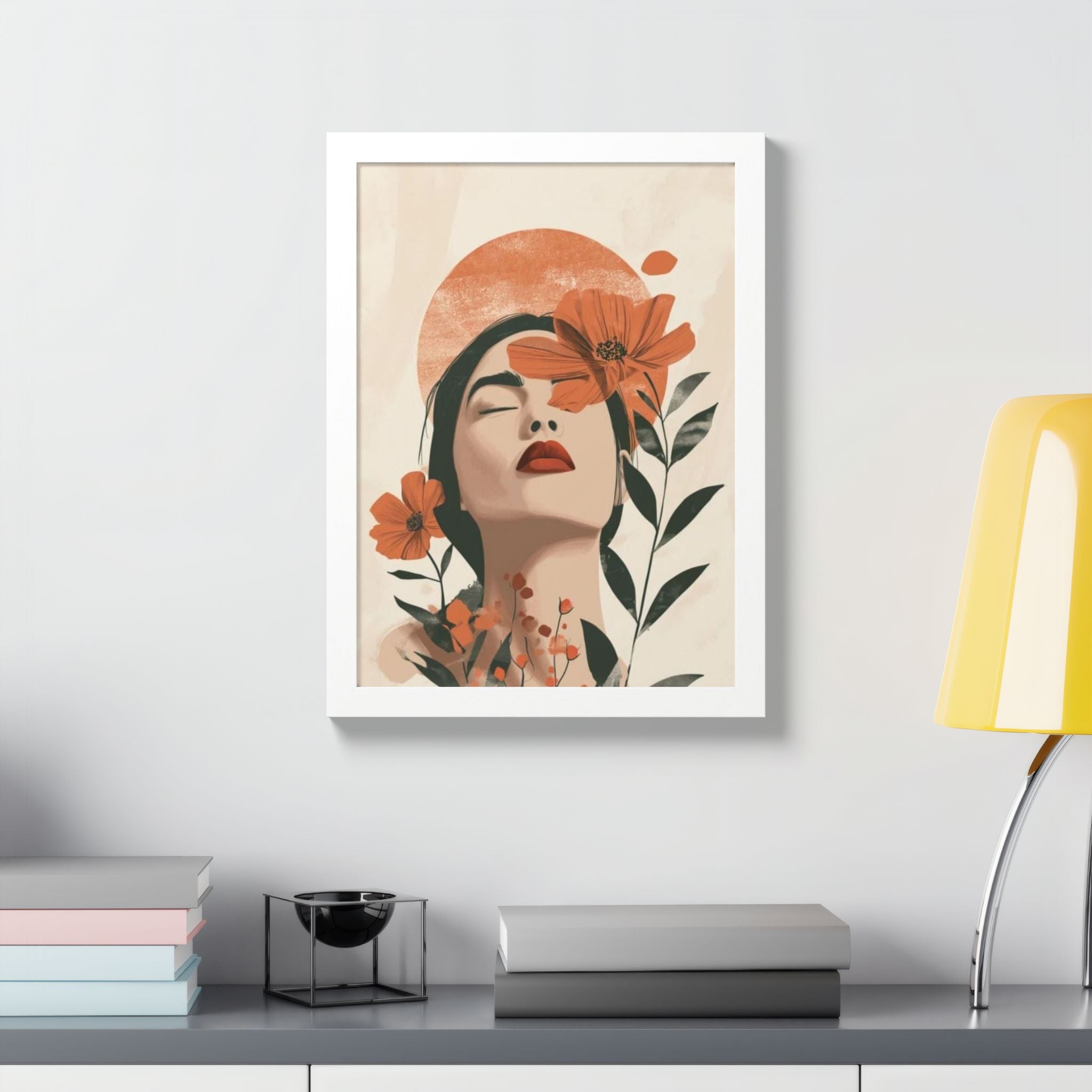 Multi-Color Framed Poster | Abstract Wall Art, Boho Home Decor | Pattern 10