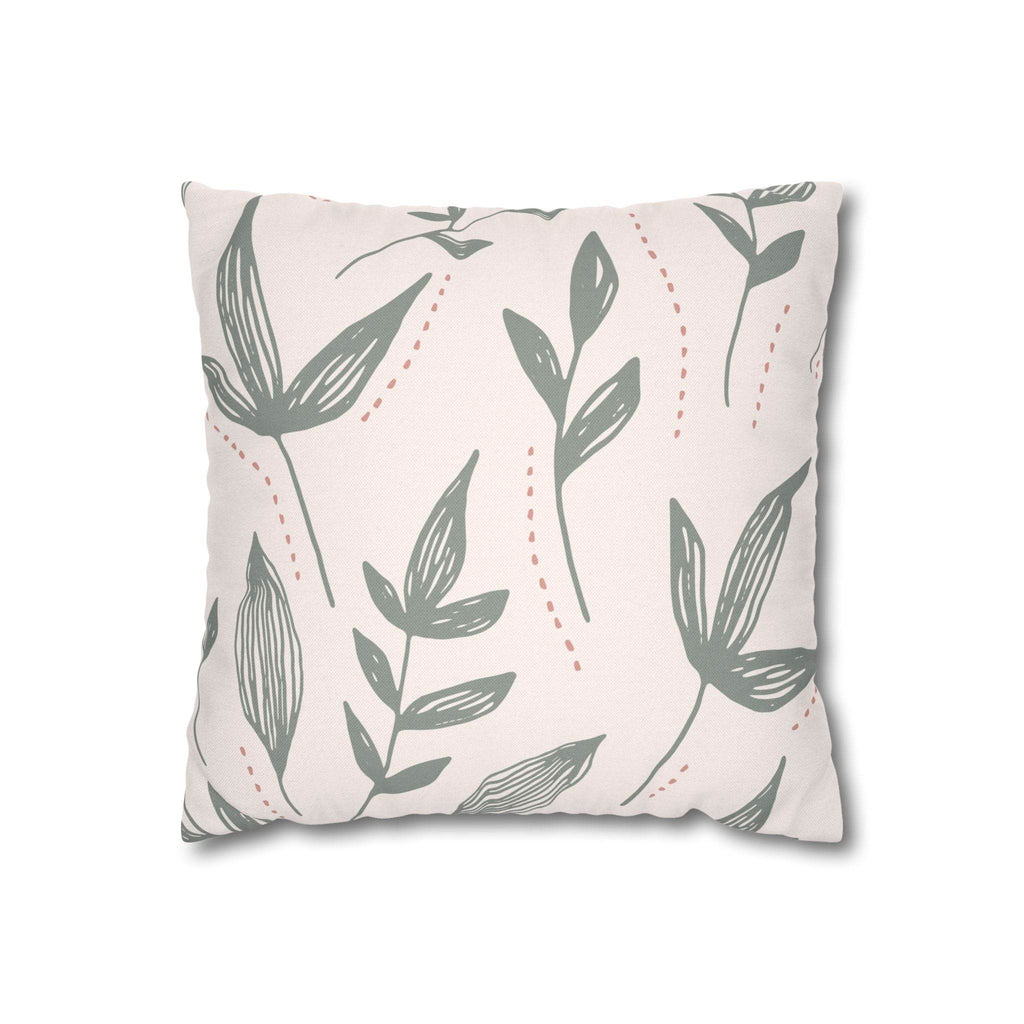 Cushion Cover, Throw pillow Case for Couch (Single Piece) : Grey & Light Orange - SnugLiving
