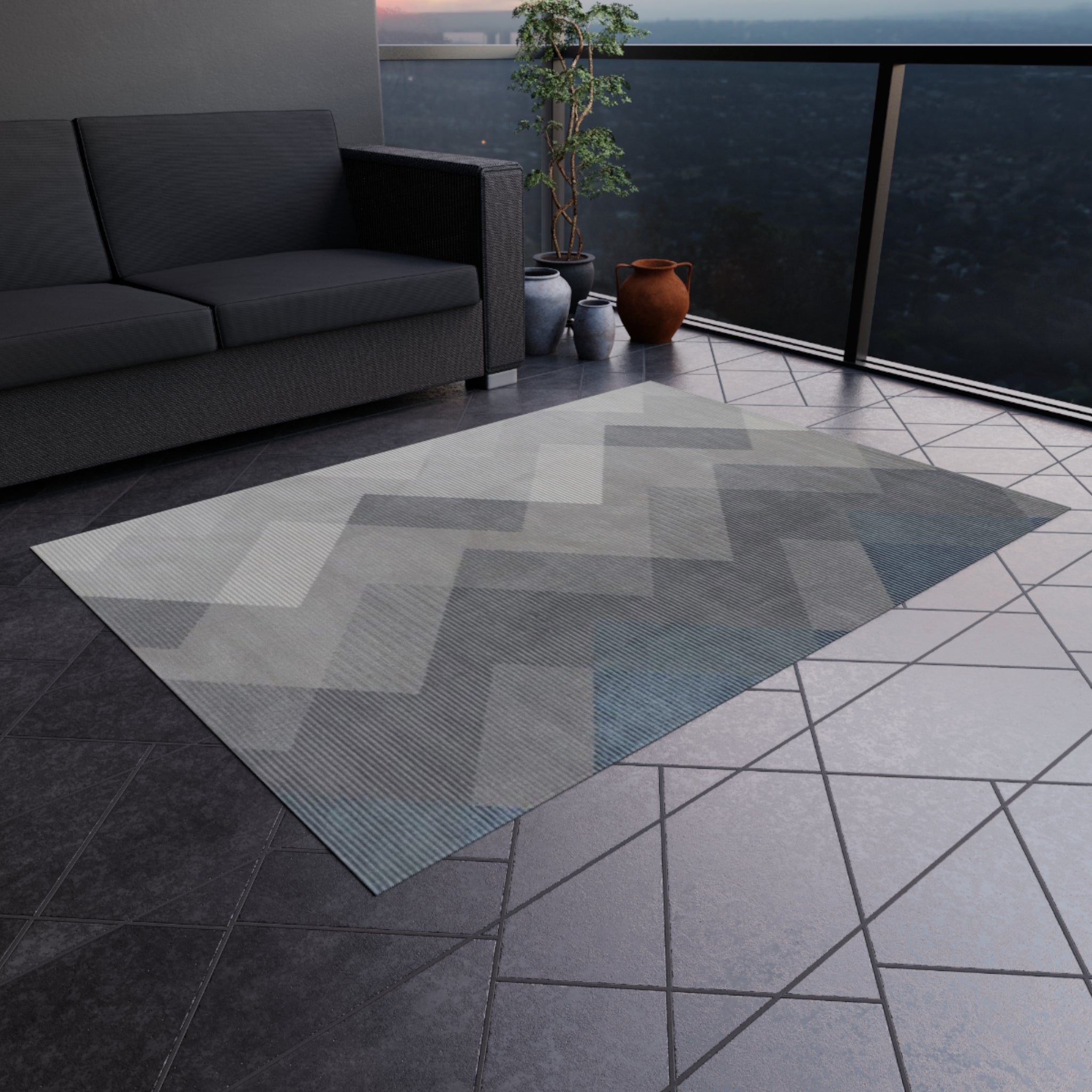Stylish Outdoor Rug for Patios, Decks, and Gardens | Perfect for Home Decor, Picnics, Beach Days, Outdoor Gatherings