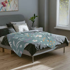 Microfiber Blanket | Soft Throw for Home Decor - Grey Azure - SnugLiving
