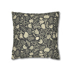 Two Way Cushion Cover, Throw pillow Case for Couch (Single Piece) : Charcoal - SnugLiving