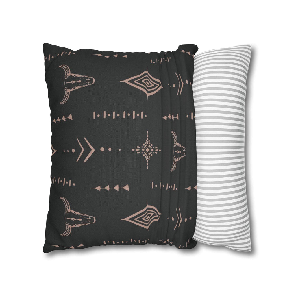 Cushion Cover, Throw pillow Case for Couch ( Single Piece) : Charcoal Black - SnugLiving