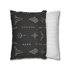 Two Way Cushion Cover, Throw pillow Case for Couch ( Single Piece) : Charcoal Black - SnugLiving
