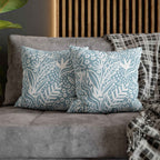 Two Way Cushion Cover, Throw pillow Case for Couch (Single Piece) : Floral Blue - SnugLiving