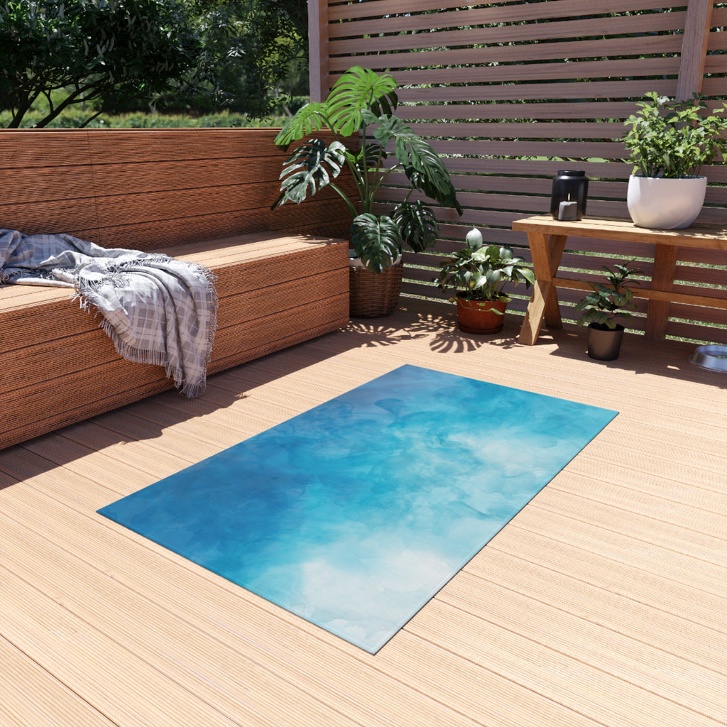 Trendy Outdoor Rug for Patio Decor, Indoor-Outdoor Mat, Boho Area Rug, Garden Flooring, Modern Outdoor Carpet-1