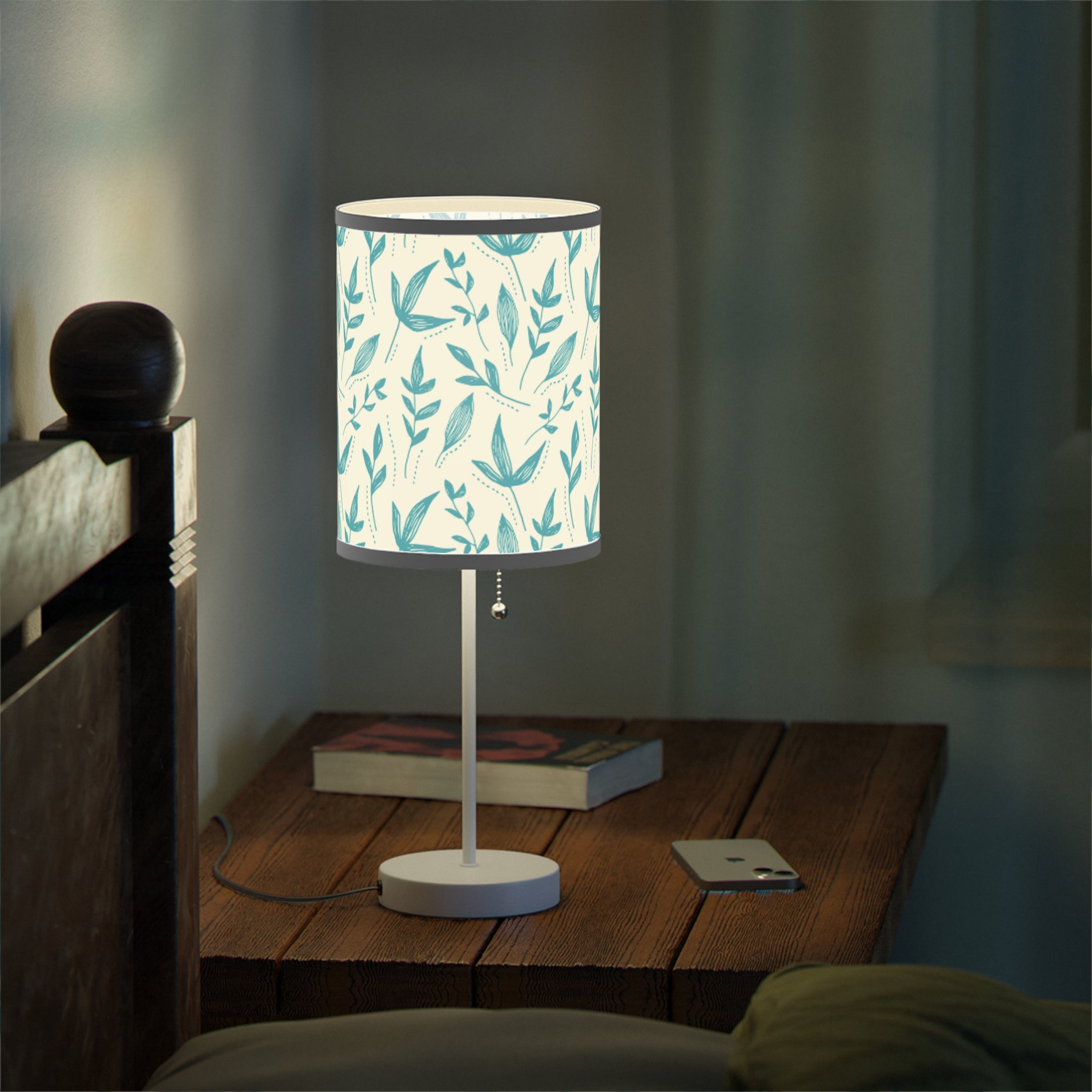 Elegant Floral Table Lamp for Living & Bedroom - Shade SLTL02