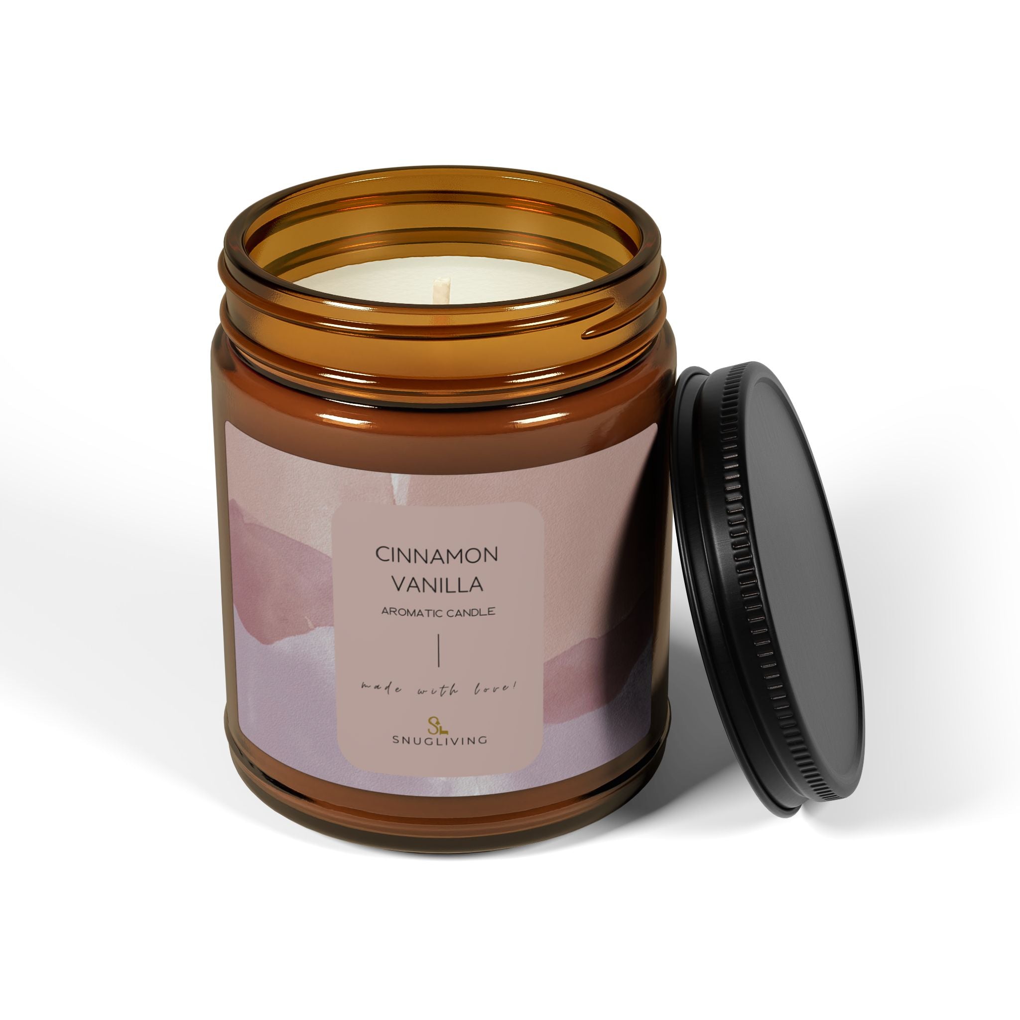 SnugLiving Aromatic/Scented Soy Candle : Cinnamon Vanilla