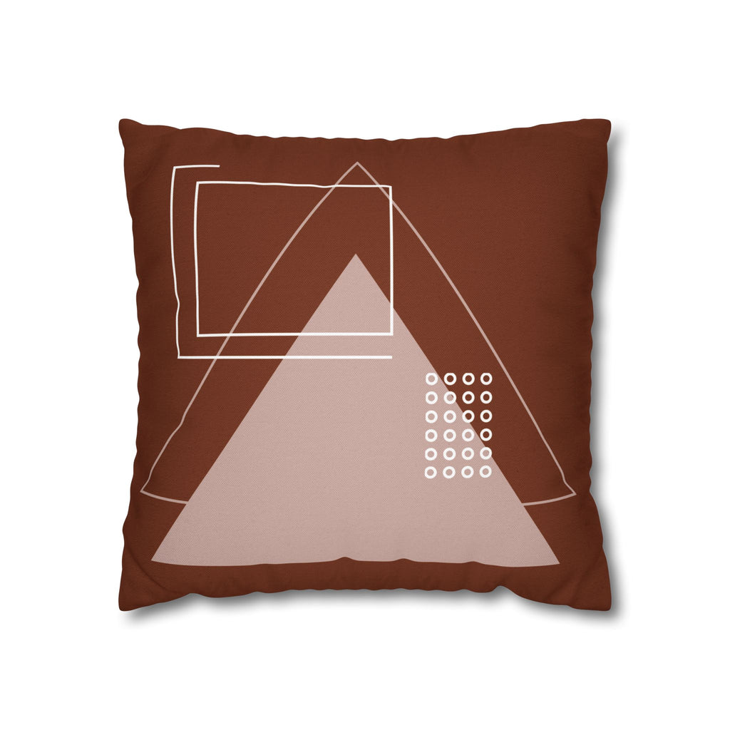 Two Way Cushion Cover, Throw pillow Case for Couch (Single Piece) : Red Pattern