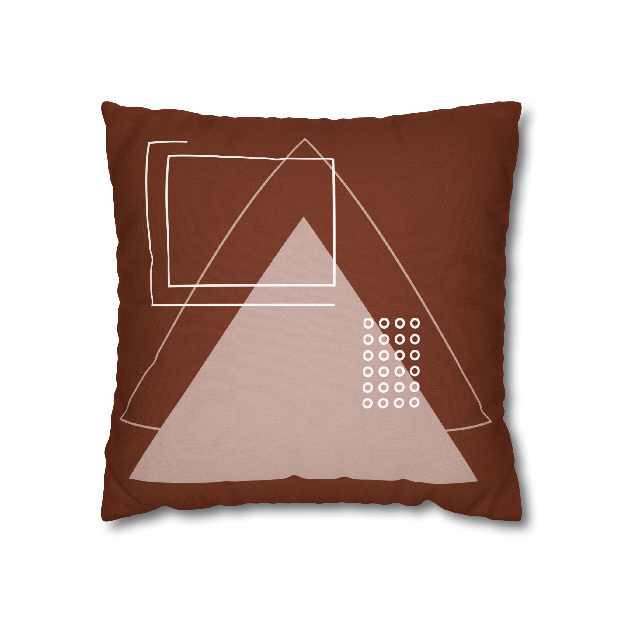 Two Way Cushion Cover, Throw pillow Case for Couch (Single Piece) : Red Pattern