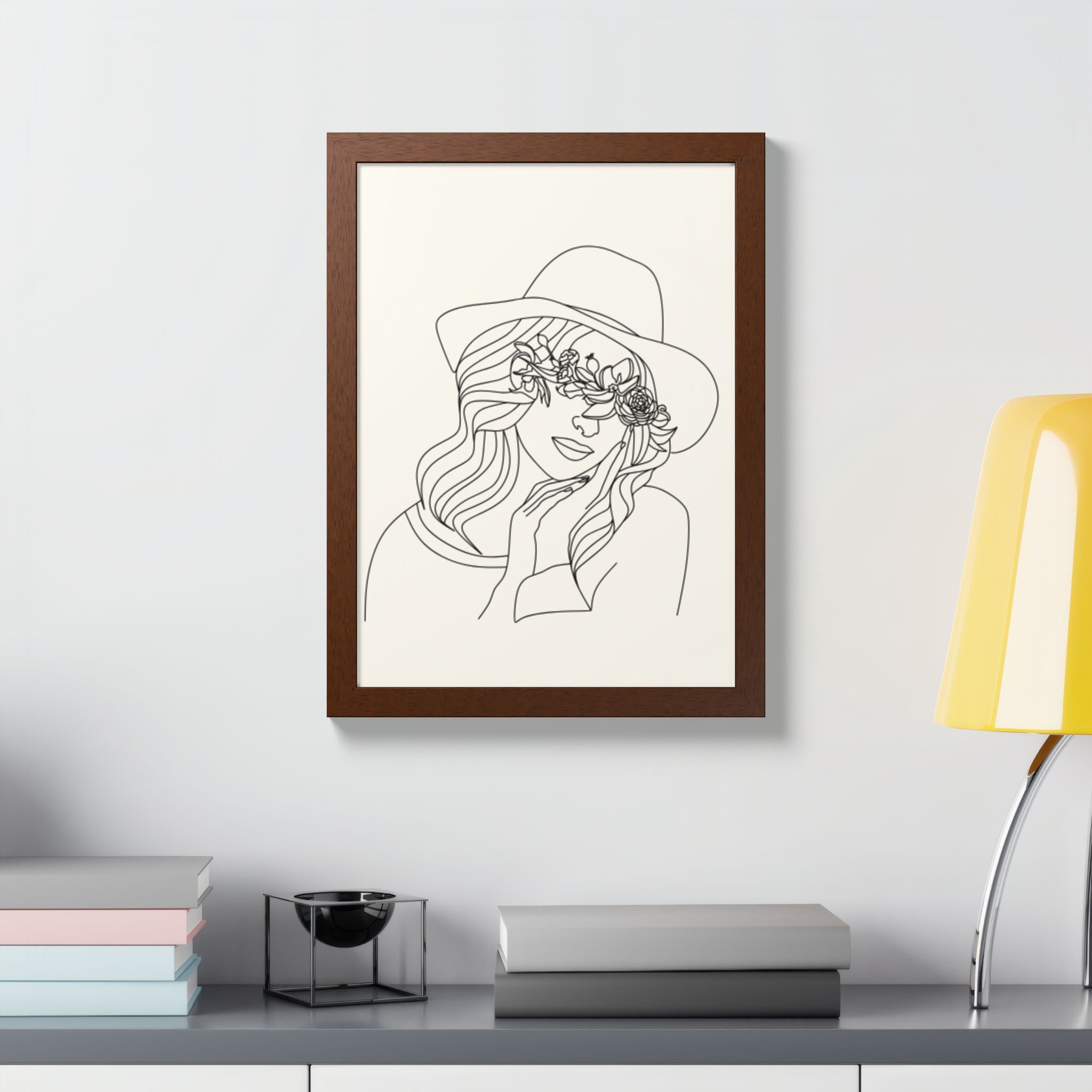 Multi-Color Framed Poster | Abstract Wall Art, Boho Home Decor | Pattern 4