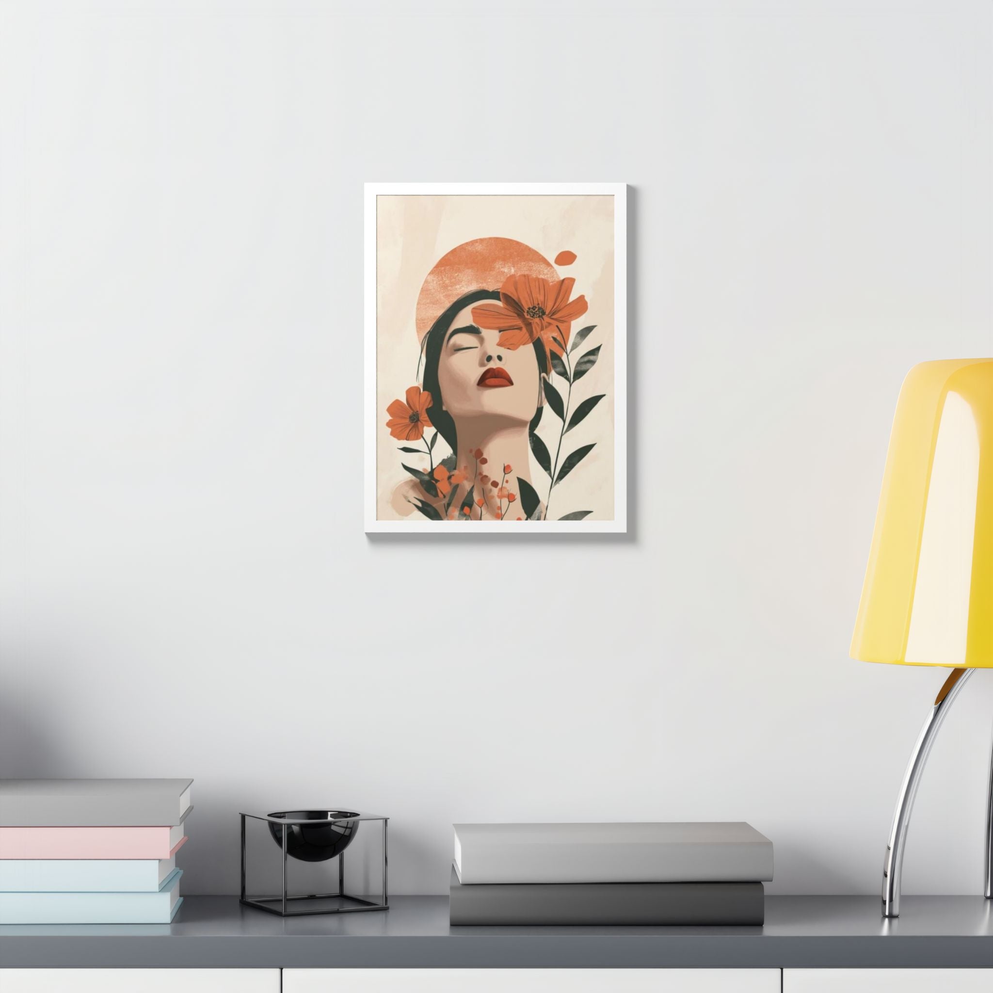 Multi-Color Framed Poster | Abstract Wall Art, Boho Home Decor | Pattern 10