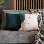 Cushion Cover, Throw pillow Case for Couch (Single Piece) : Green & White - SnugLiving