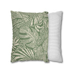 Cushion Cover, Throw pillow Case for Couch (Single Piece) : Leafy Pattern - SnugLiving