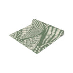 Sage Green Botanical Pattern Table Runner – Artistic Leaf Dining Accessory - SnugLiving