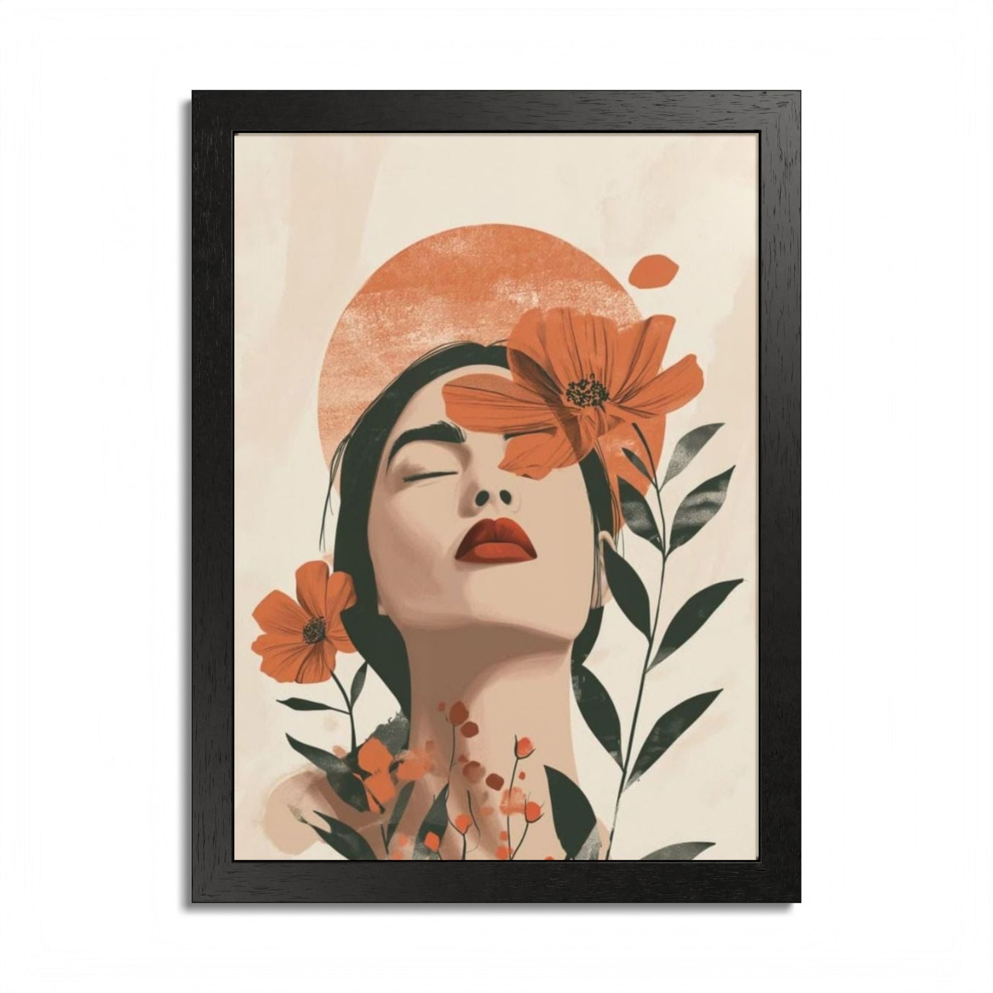Multi-Color Framed Poster | Abstract Wall Art, Boho Home Decor | Pattern 10