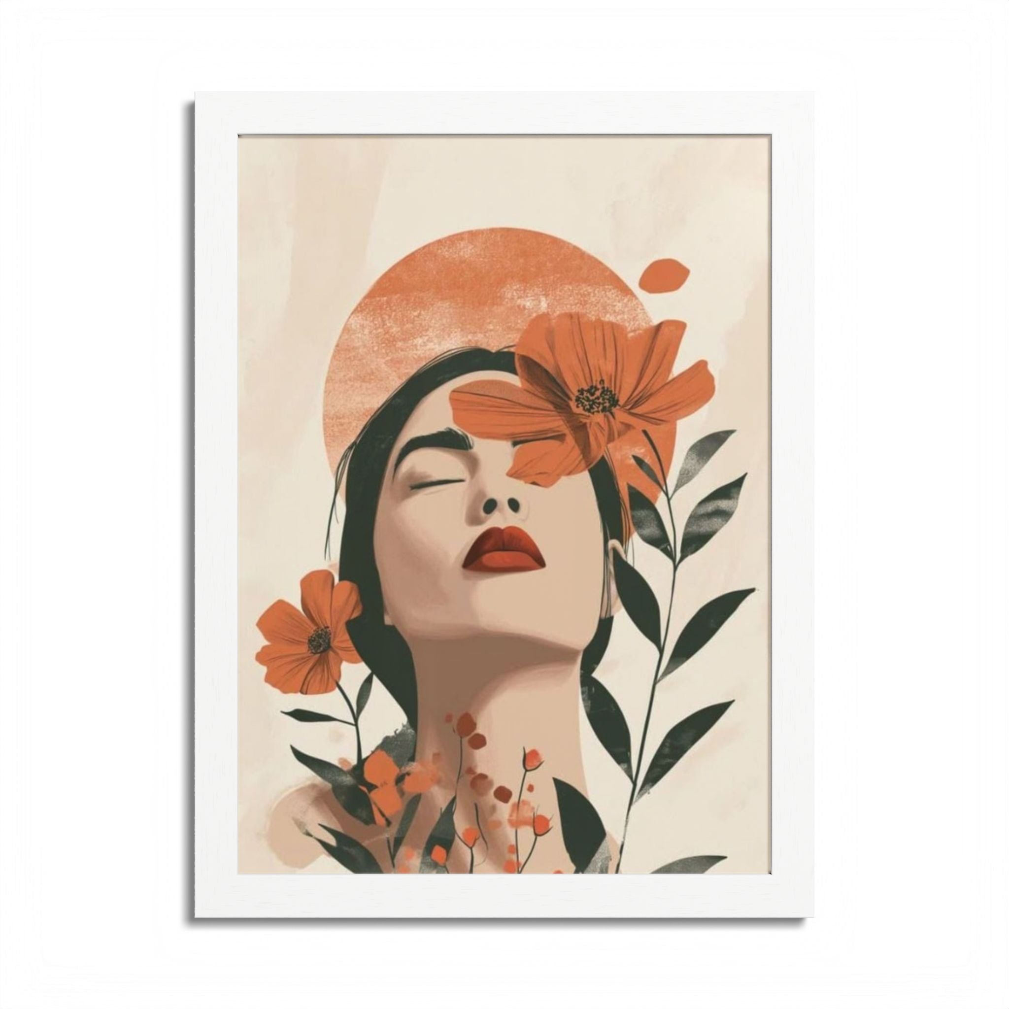 Multi-Color Framed Poster | Abstract Wall Art, Boho Home Decor | Pattern 10