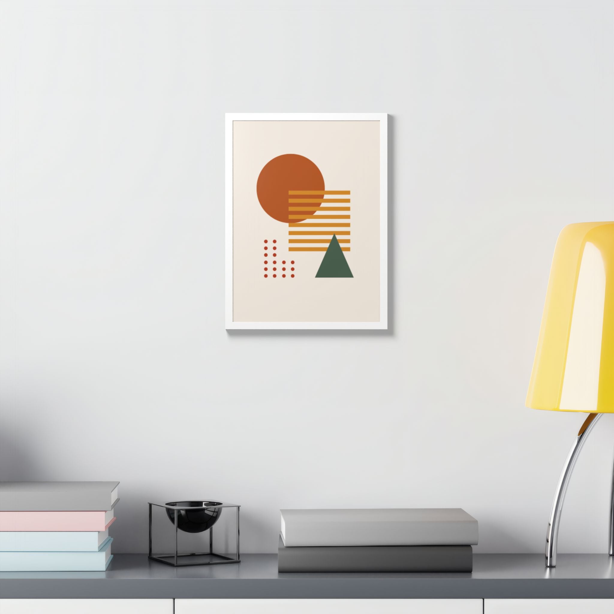 Multi-Color Framed Poster | Abstract Wall Art, Boho Home Decor | Pattern 2
