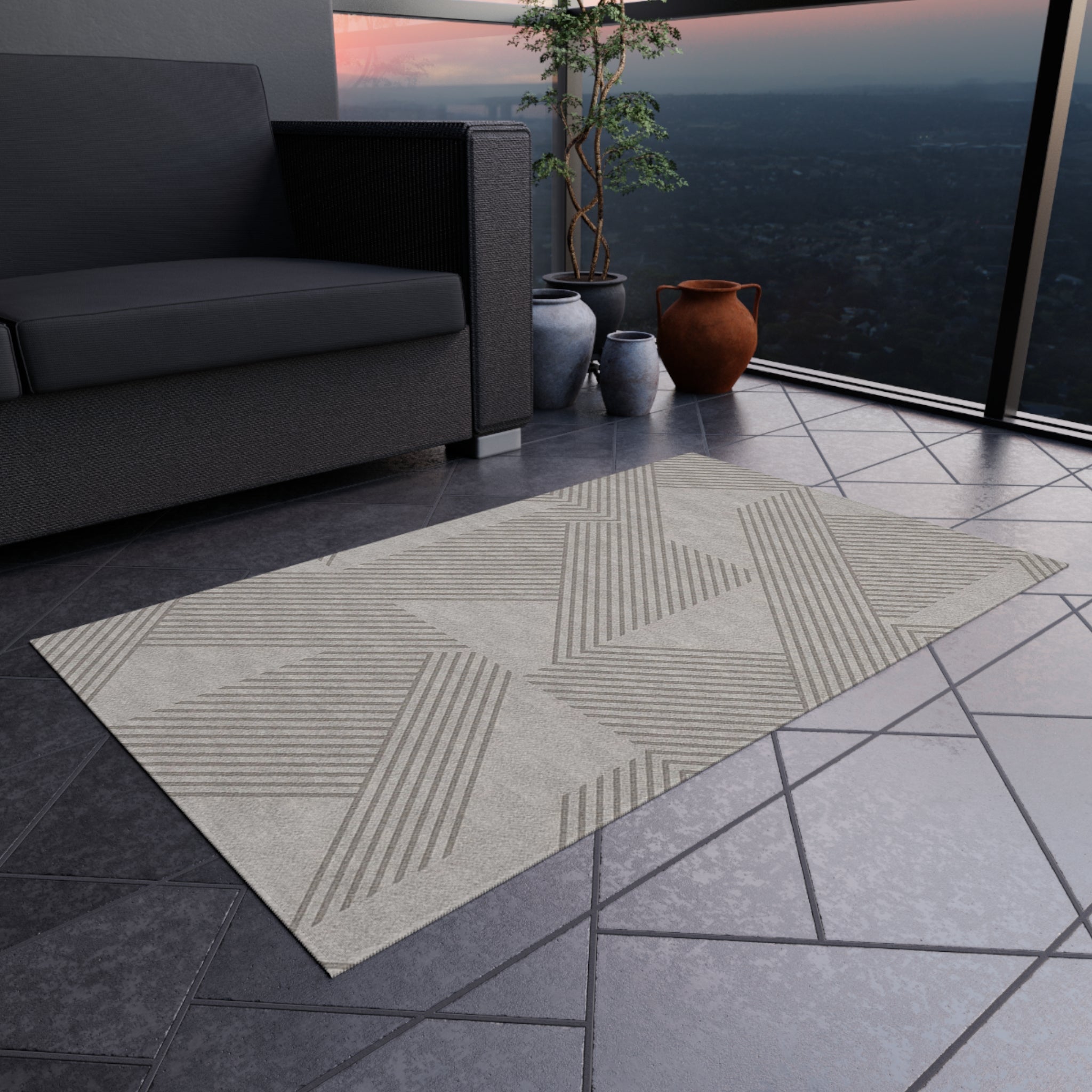 Stylish Outdoor Rug for Patios, Decks, and Gardens | Perfect for Home Decor, Picnics, Beach Days, Outdoor Gatherings