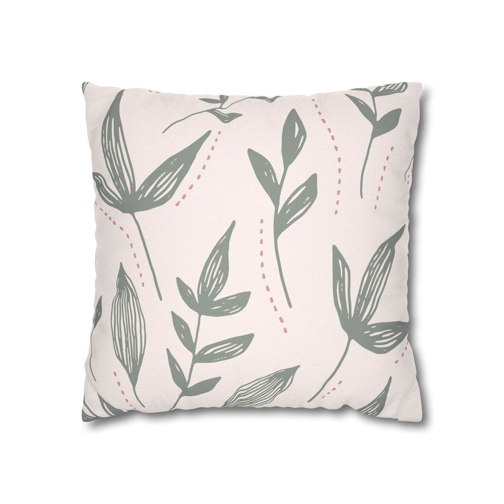 Cushion Cover, Throw pillow Case for Couch (Single Piece) : Grey & Light Orange - SnugLiving