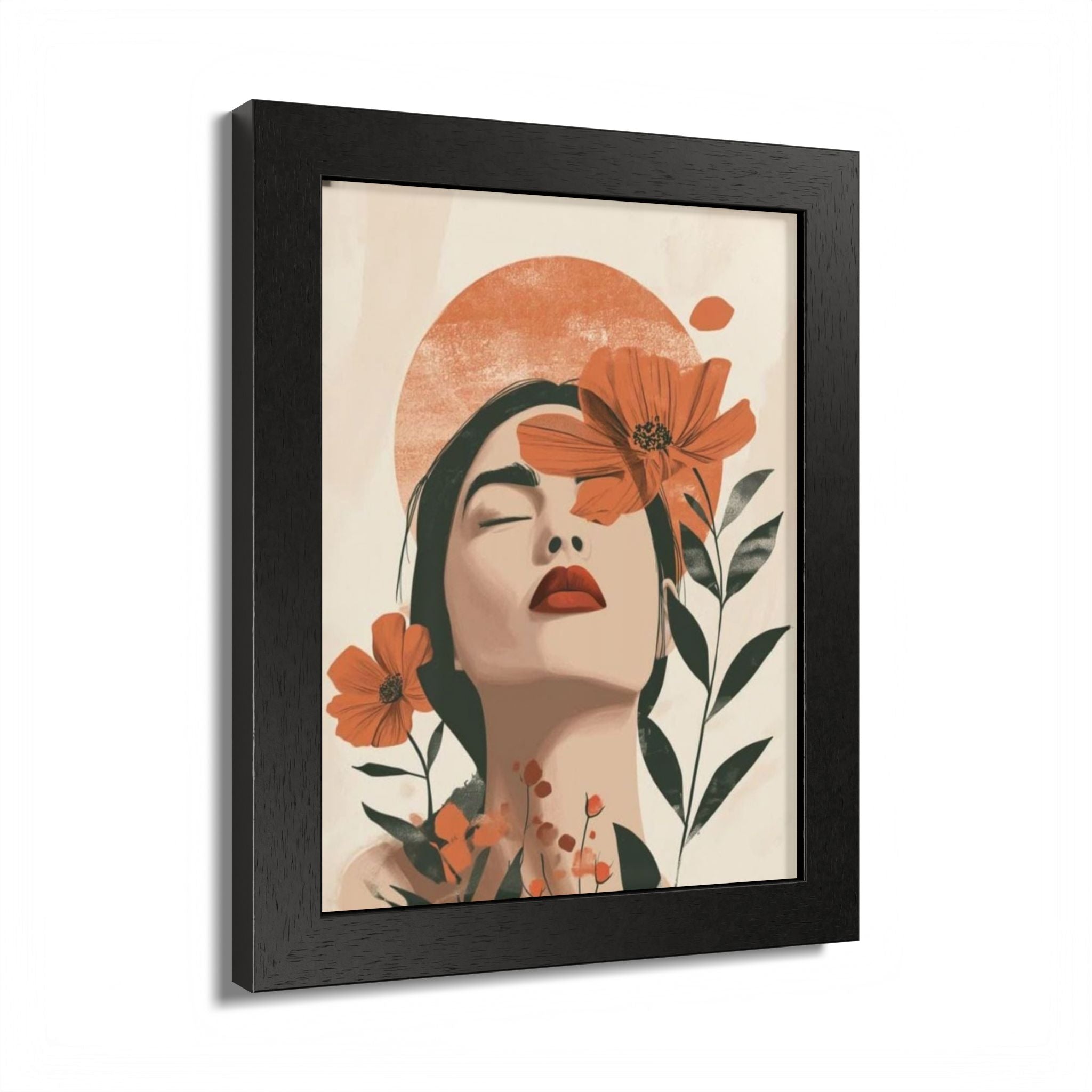 Multi-Color Framed Poster | Abstract Wall Art, Boho Home Decor | Pattern 10