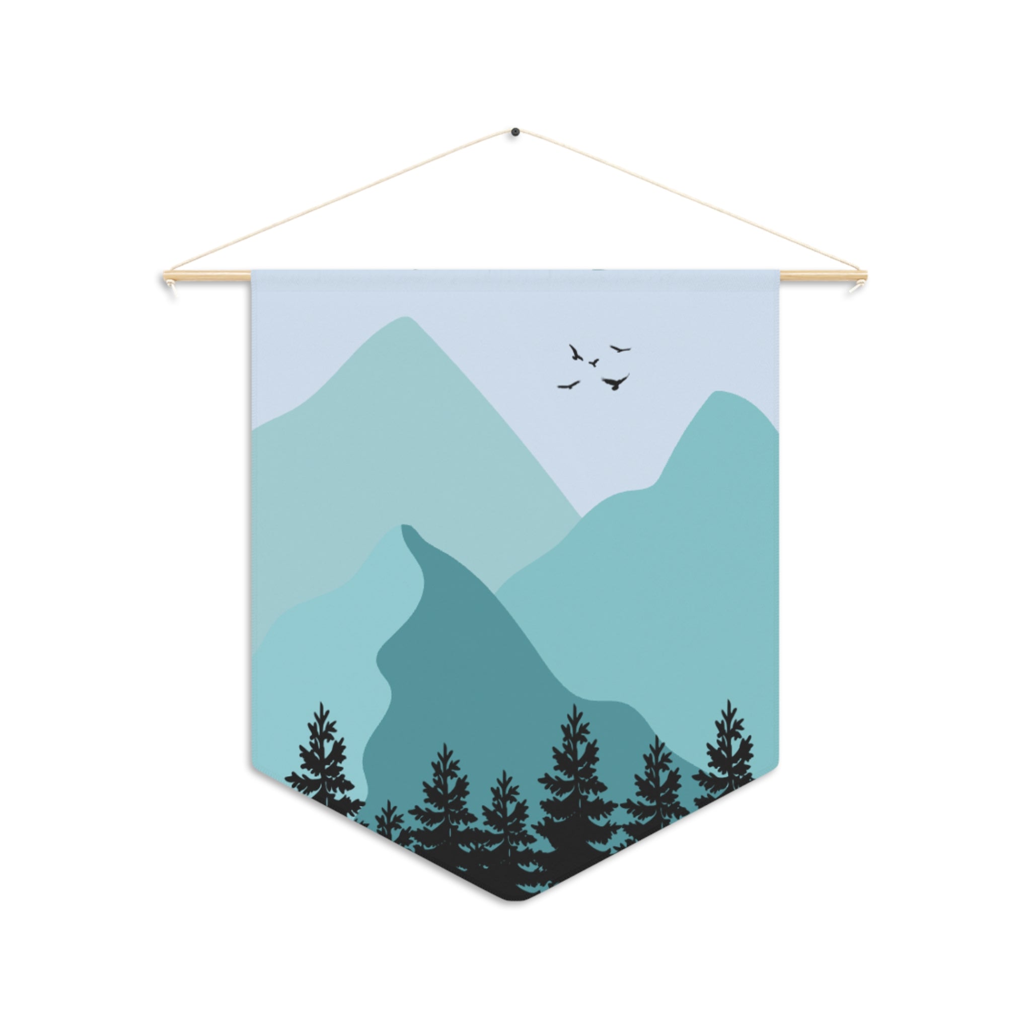 Pennant Flag/Wall Art - Mountain Scene