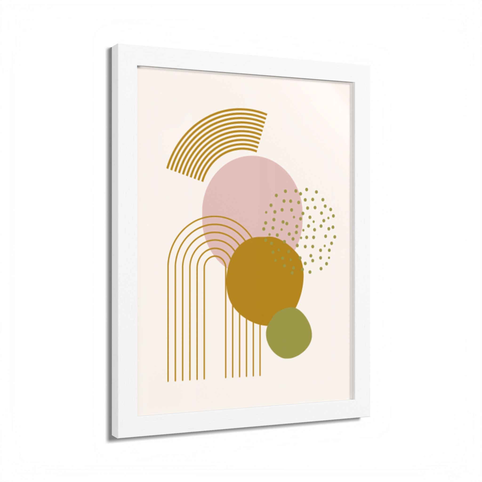 Multi-Color Framed Poster | Abstract Wall Art, Boho Home Decor| Pattern 1