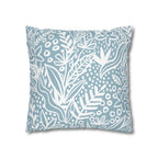 Two Way Cushion Cover, Throw pillow Case for Couch (Single Piece) : Floral Blue - SnugLiving