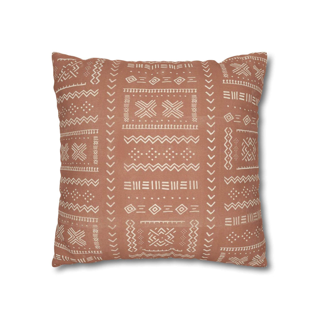 Cushion Cover, Throw pillow Case for Couch ( Single Piece) : Pastel Grey Orange - SnugLiving