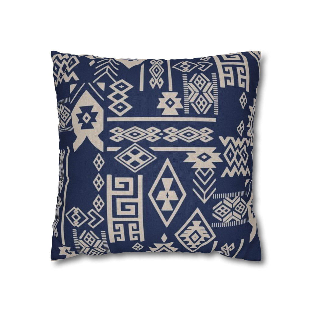 Cushion Cover, Throw pillow Case for Couch ( Single Piece) : Patterned Deep Blue - SnugLiving