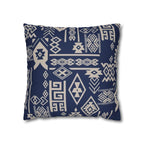 Cushion Cover, Throw pillow Case for Couch (Single Piece) : Patterned Deep Blue - SnugLiving