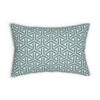 Lounge Pillow, Throw Pillow with Fillers/Insert (Single Piece) : Grey Cyan - SnugLiving