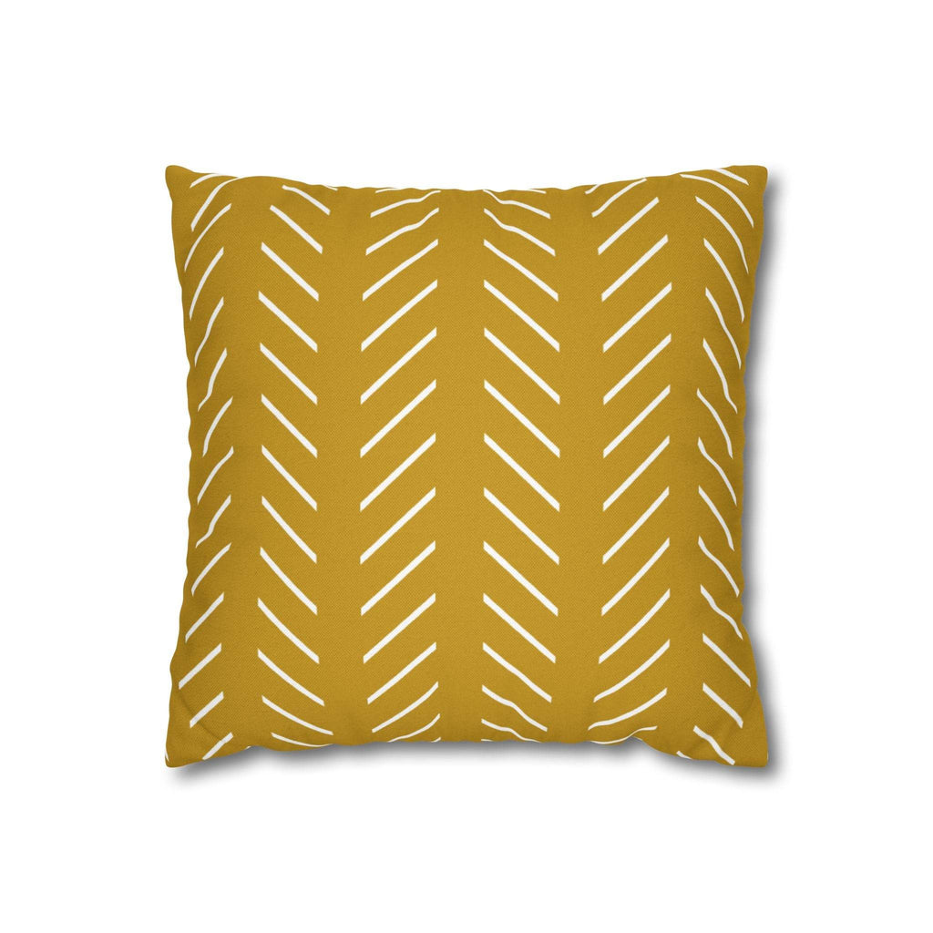 Cushion Cover, Throw pillow Case for Couch (Single Piece) : Yellow Pattern - SnugLiving