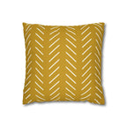 Cushion Cover, Throw pillow Case for Couch (Single Piece) : Yellow Pattern - SnugLiving