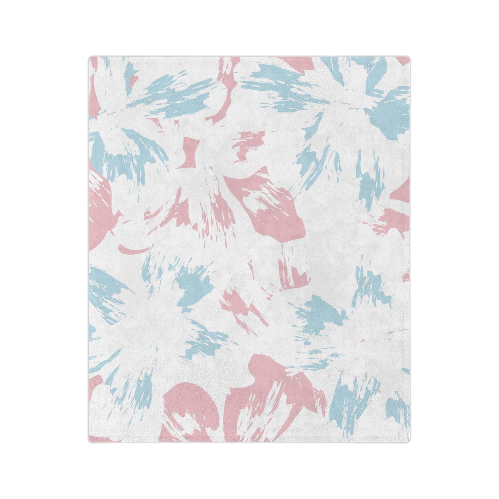 Microfiber Blanket | Soft Throw for Home Decor - Blue,White & Pink