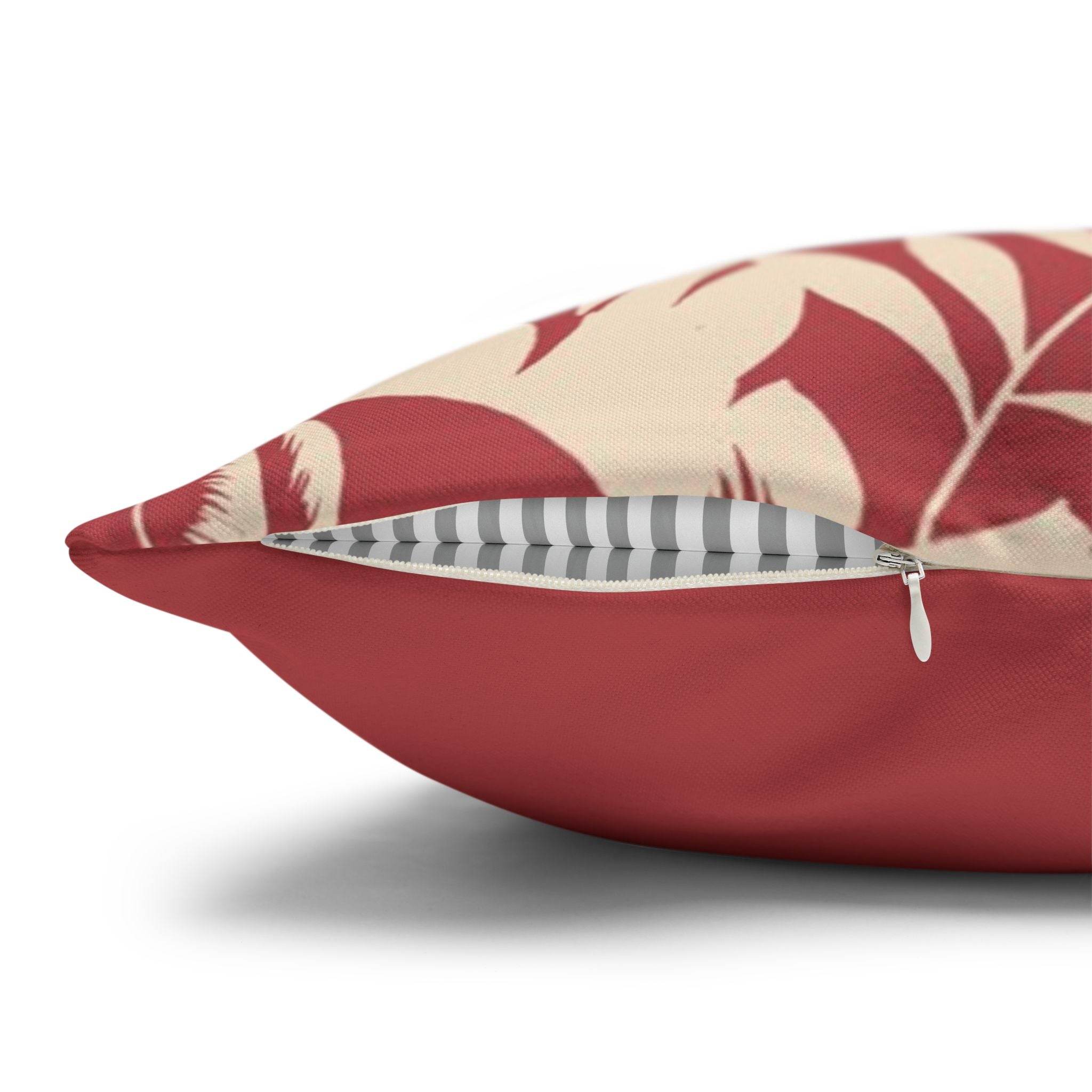 Cushion Cover, Throw pillow Case for Couch (Single Piece) : Vermillion Red - SnugLiving