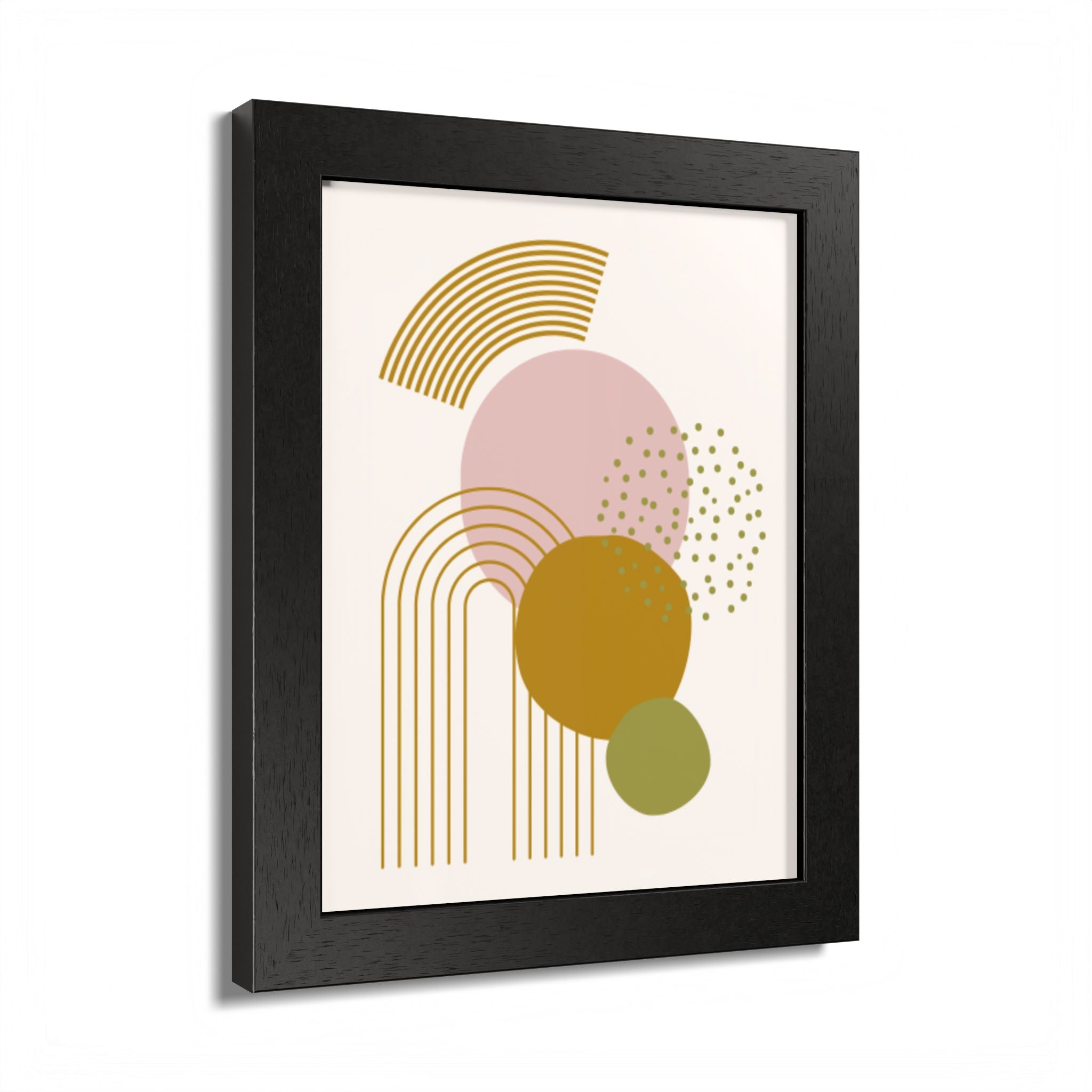 Multi-Color Framed Poster | Abstract Wall Art, Boho Home Decor| Pattern 1