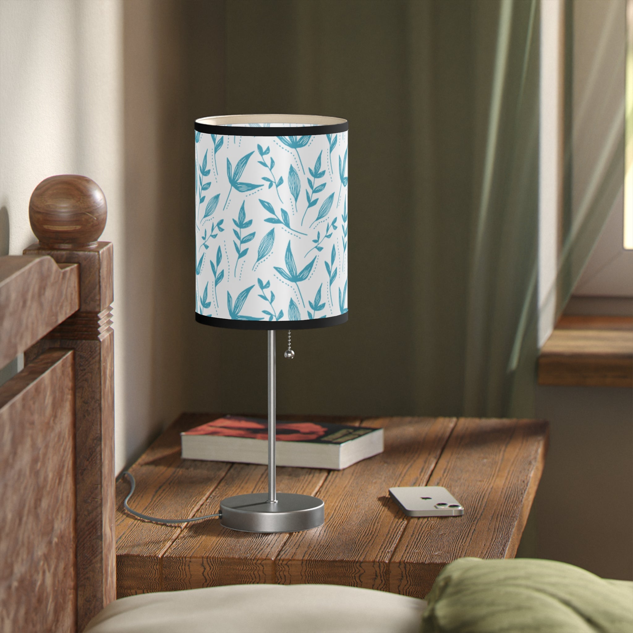 Elegant Floral Table Lamp for Living & Bedroom - Shade SLTL02