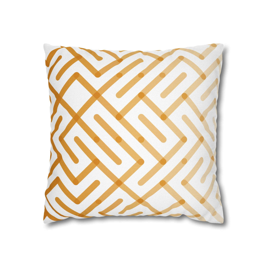 Cushion Cover, Throw pillow Case for Couch ( Single Piece) : Patterned Orange - SnugLiving