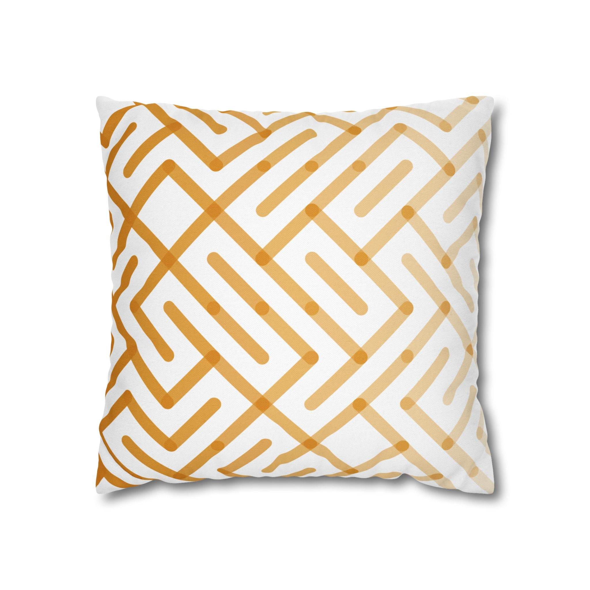 Cushion Cover, Throw pillow Case for Couch ( Single Piece) : Patterned Orange - SnugLiving