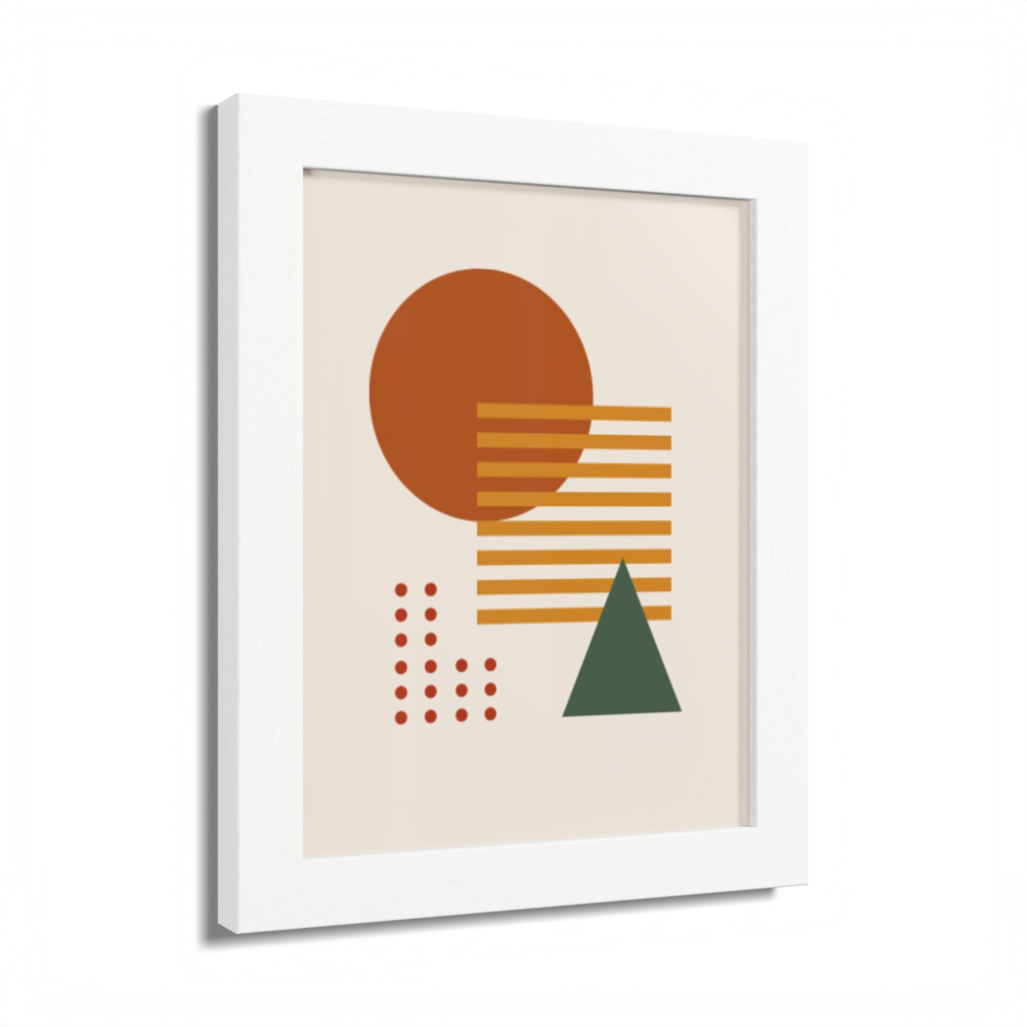 Multi-Color Framed Poster | Abstract Wall Art, Boho Home Decor | Pattern 2