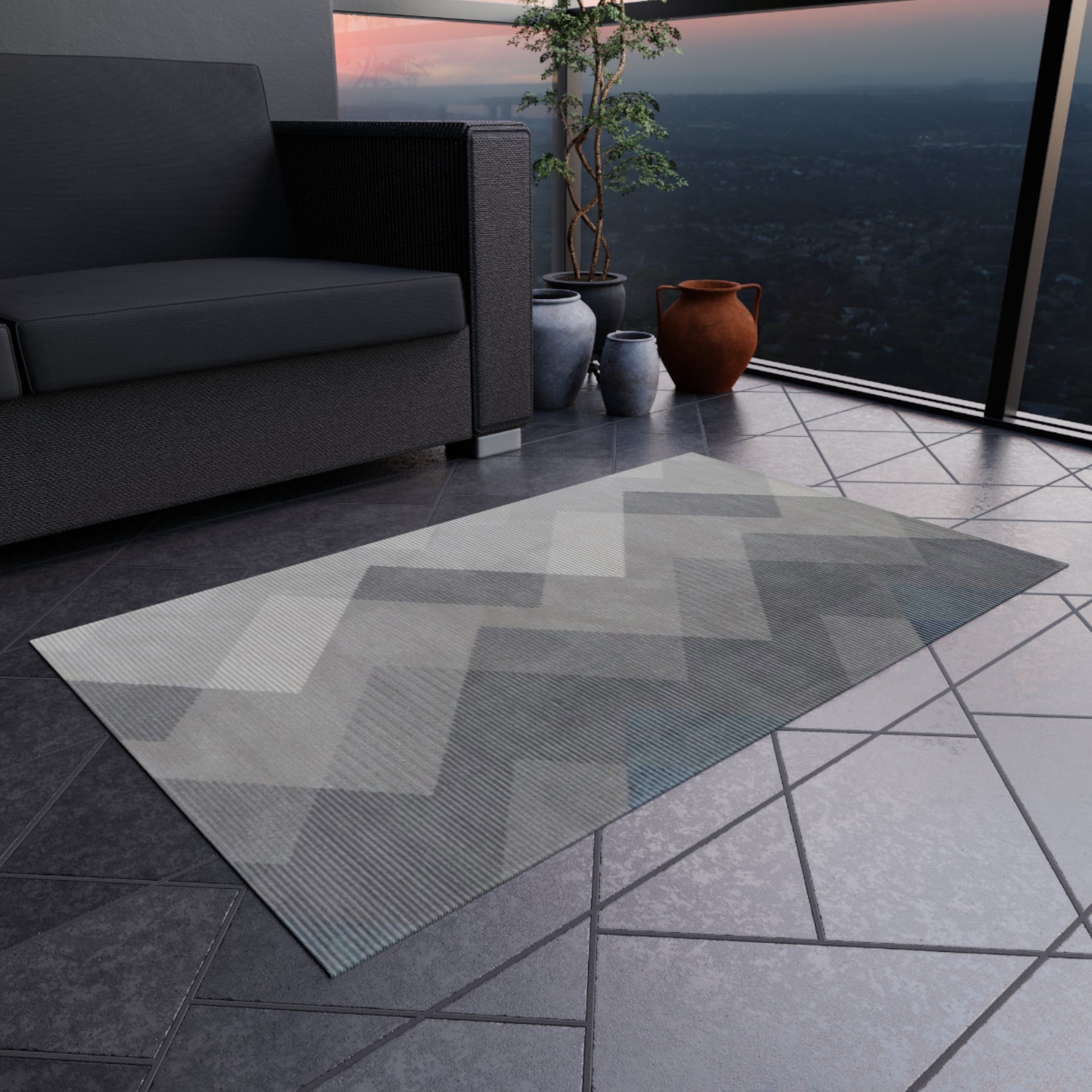 Stylish Outdoor Rug for Patios, Decks, and Gardens | Perfect for Home Decor, Picnics, Beach Days, Outdoor Gatherings