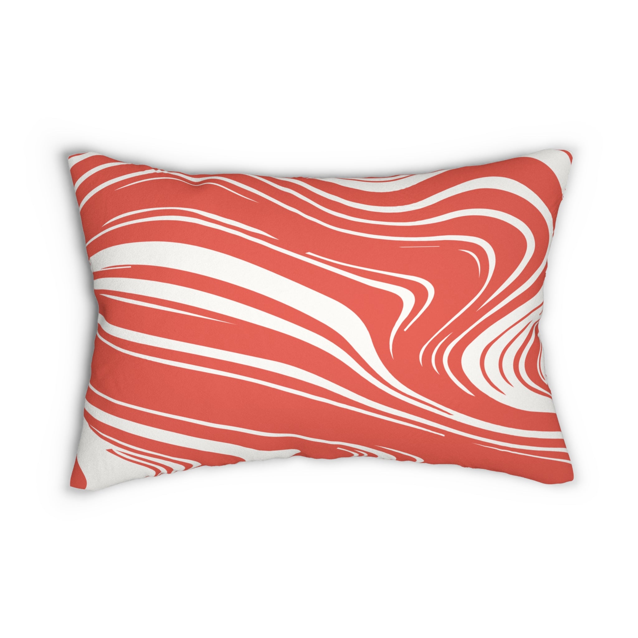 Lounge Pillow, Throw Pillow with Fillers/Insert (Single Piece) : Red Abstract