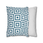 Cushion Cover, Throw pillow Case for Couch (Single Piece): Patterned Grey Azure - SnugLiving