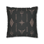Two Way Cushion Cover, Throw pillow Case for Couch ( Single Piece) : Charcoal Black - SnugLiving