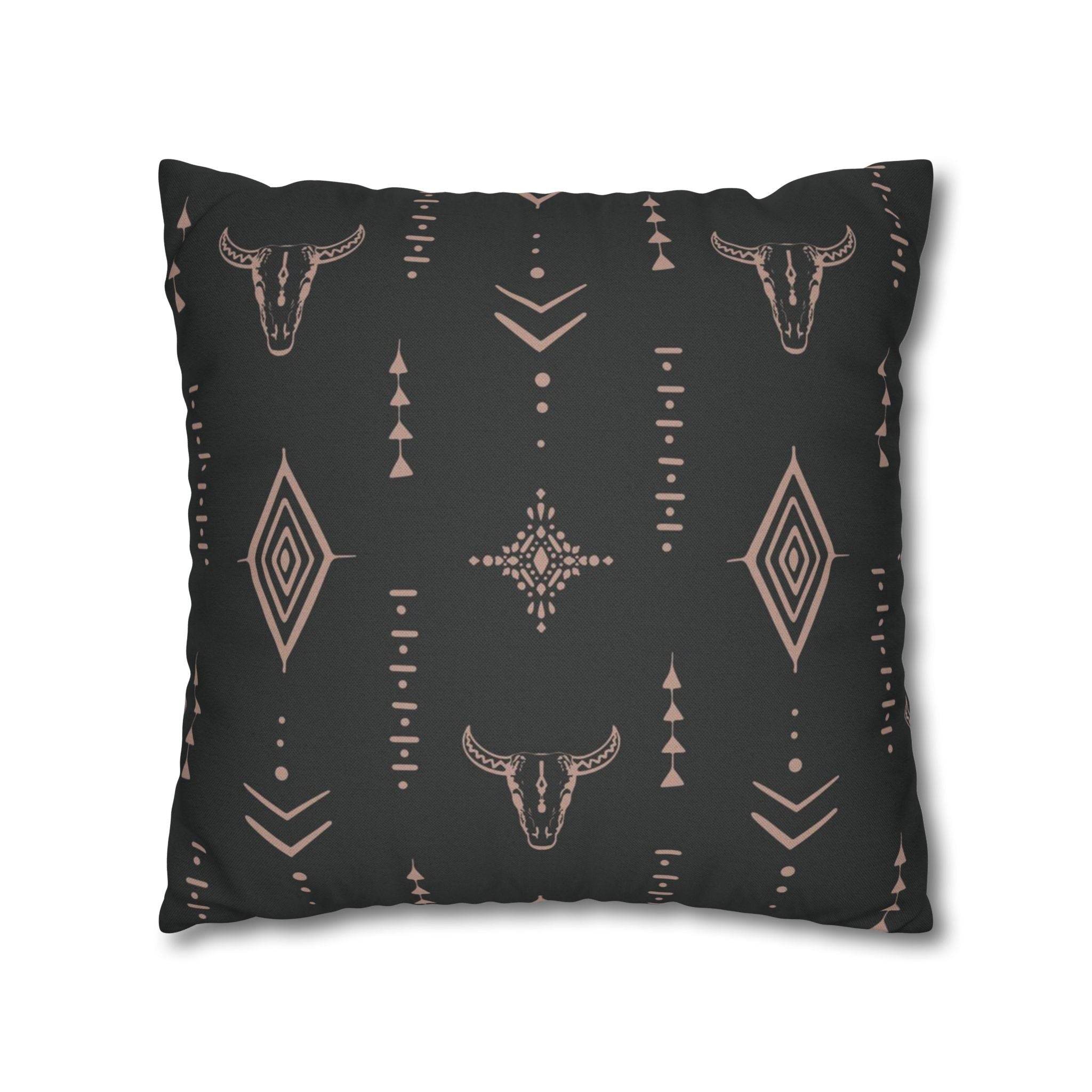 Cushion Cover, Throw pillow Case for Couch ( Single Piece) : Charcoal Black - SnugLiving
