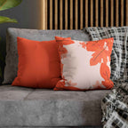 Cushion Cover, Throw pillow Case for Couch (Single Piece): Vivid Orange - SnugLiving
